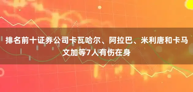 排名前十证券公司卡瓦哈尔、阿拉巴、米利唐和卡马文加等7人有伤在身